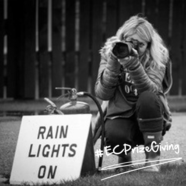 Jennifer Charlton taking photographs.