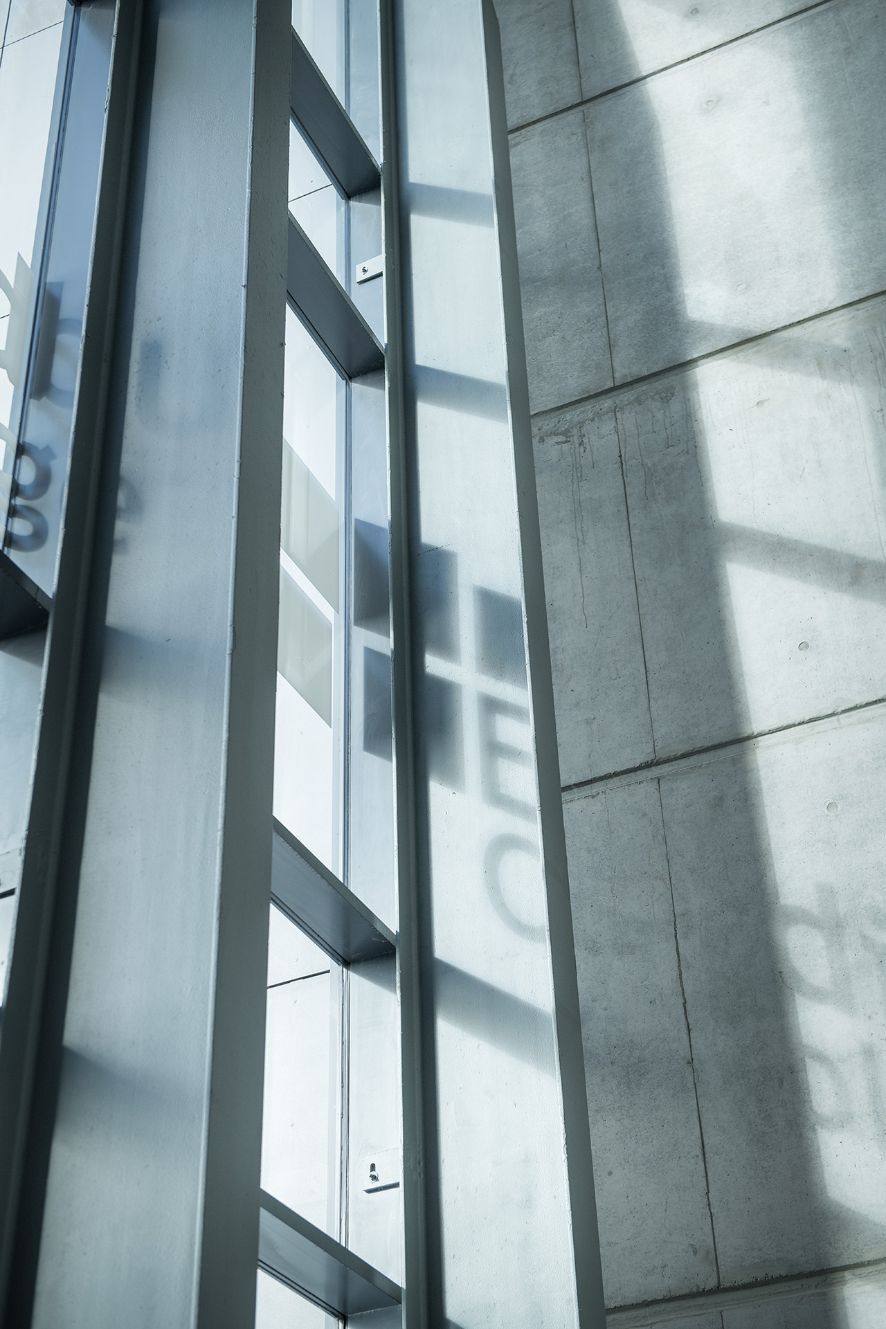 Window and brickwork at Granton campus building.